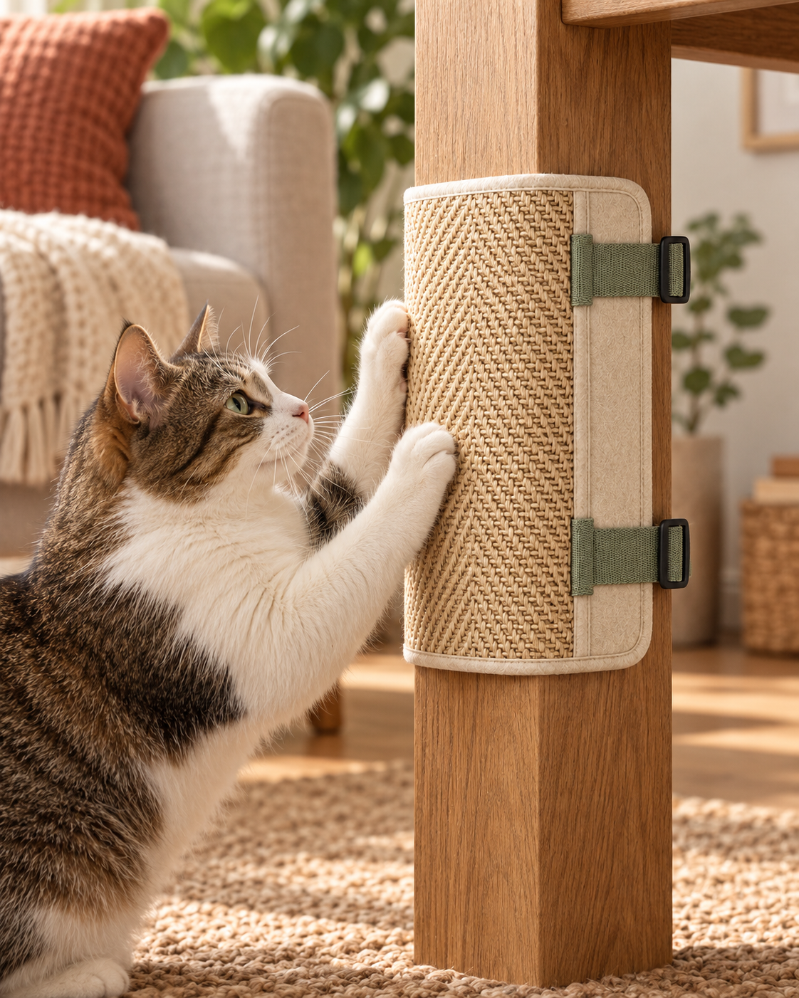 Wraparound Furniture-Leg Cat Scratcher