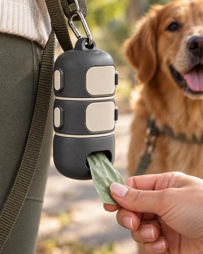 Three-Compartment Dog-Walking Pod