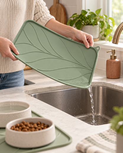 Channelled Anti-Spill Feeding Mat