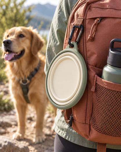 Wide Collapsible Travel Bowl