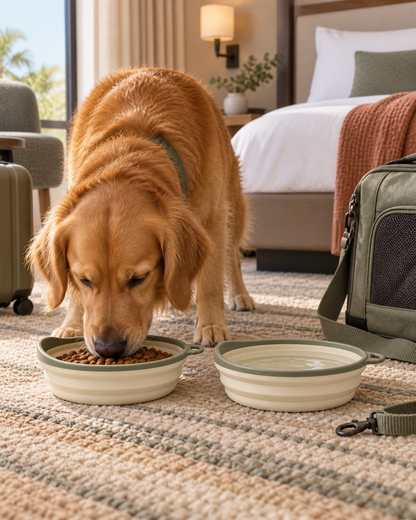 Wide Collapsible Travel Bowl